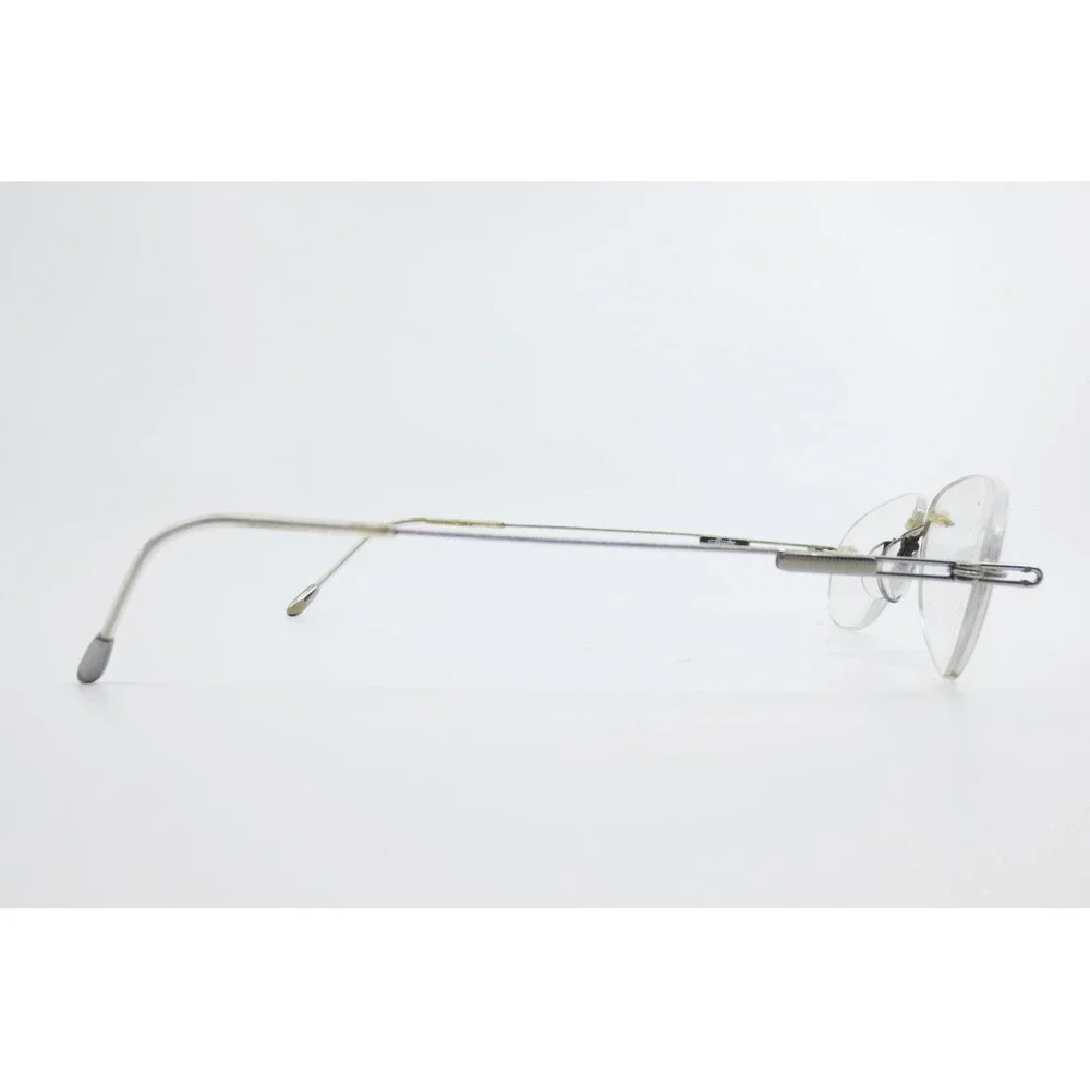 Silhouette Titan Rimless Eyeglasses Silver Oval Frames Demo Lenses 39910